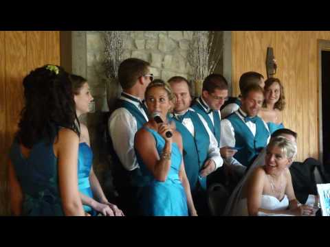 Maid of honor speech breaks into song