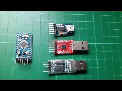 the pro - Here I attempt to use 3 different USB to Serial modules to program a clone Arduino Pro Mini. The chips are the FTDI FT232RL, the Silicon Labs CP2102 and the ...