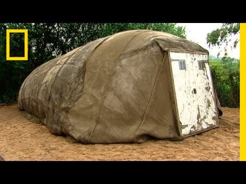 how to fold a self erecting tent