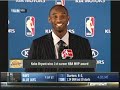 kobe bryant wins his first mvp award   news conference