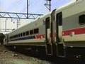 SEPTA AEM-7 Bombardier Training Train leaving Lansdale