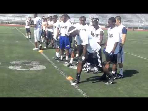 Cloy - Darrell Cloy works out with at the B2G underclassmen showcase in Downey, CA on May 20th, 2012.
