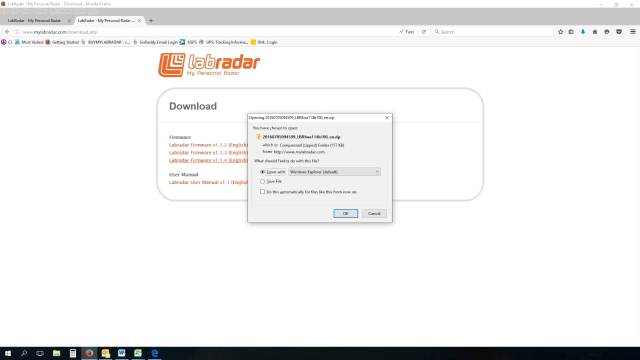 How to update LabRadar firmware