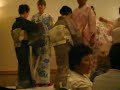 Kimono lesson-putting on a yukata and obi Kimono lesson-putting on a yukata and obi