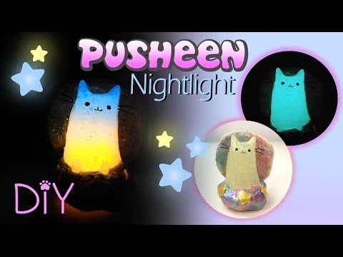 DIY MINIATURE PUSHEEN PASTEL GALAXY NIGHTLIGHT