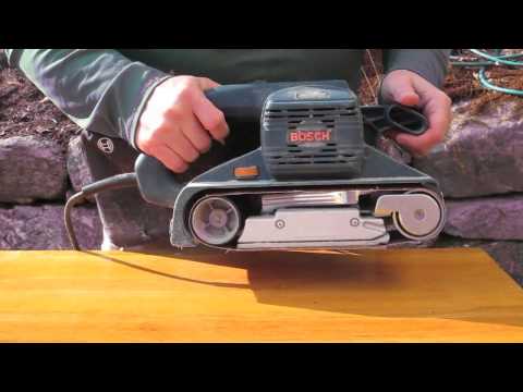 how to sand a floor with a belt sander
