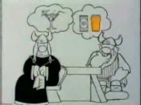1986 Animated Skol Beer Commercial