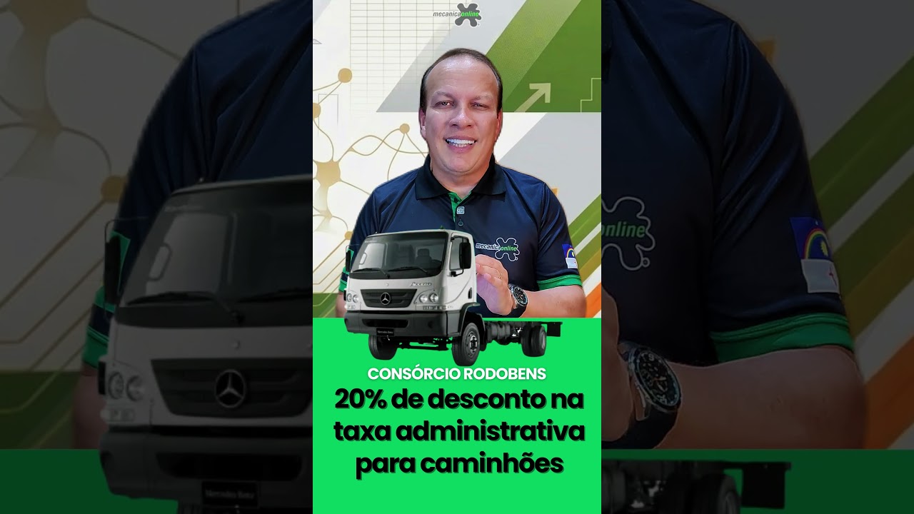 Conquiste seu caminhão: 20% de desconto na taxa administrativa – Economia de até R$ 14 mil!