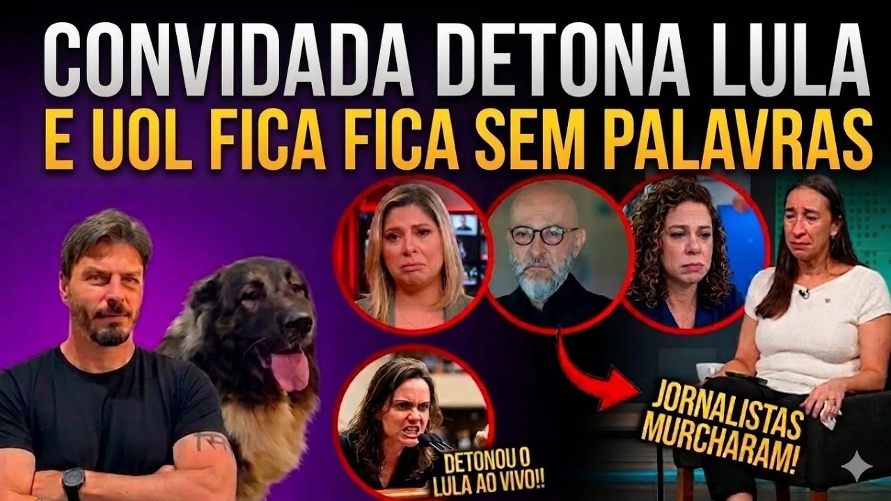 FALTOU COMBINAR convidada detona Lula ao vivo e blogueiros do UOL murcham!