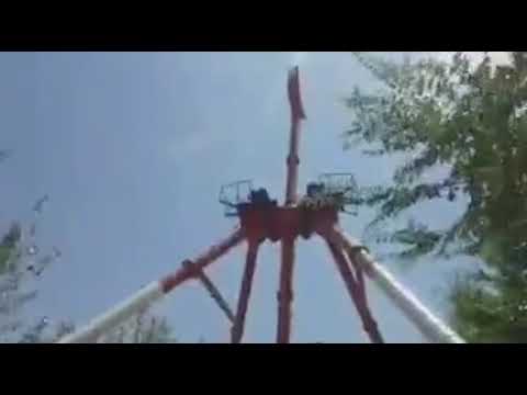 Złamało się ogromne wahadło. Wypadek w wesołym miasteczku