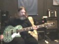 Waterstone TP-12/32 12 String Bass Third Series Green MOTS pearl front production model.