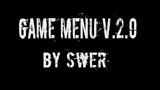 Game menu v.2.0