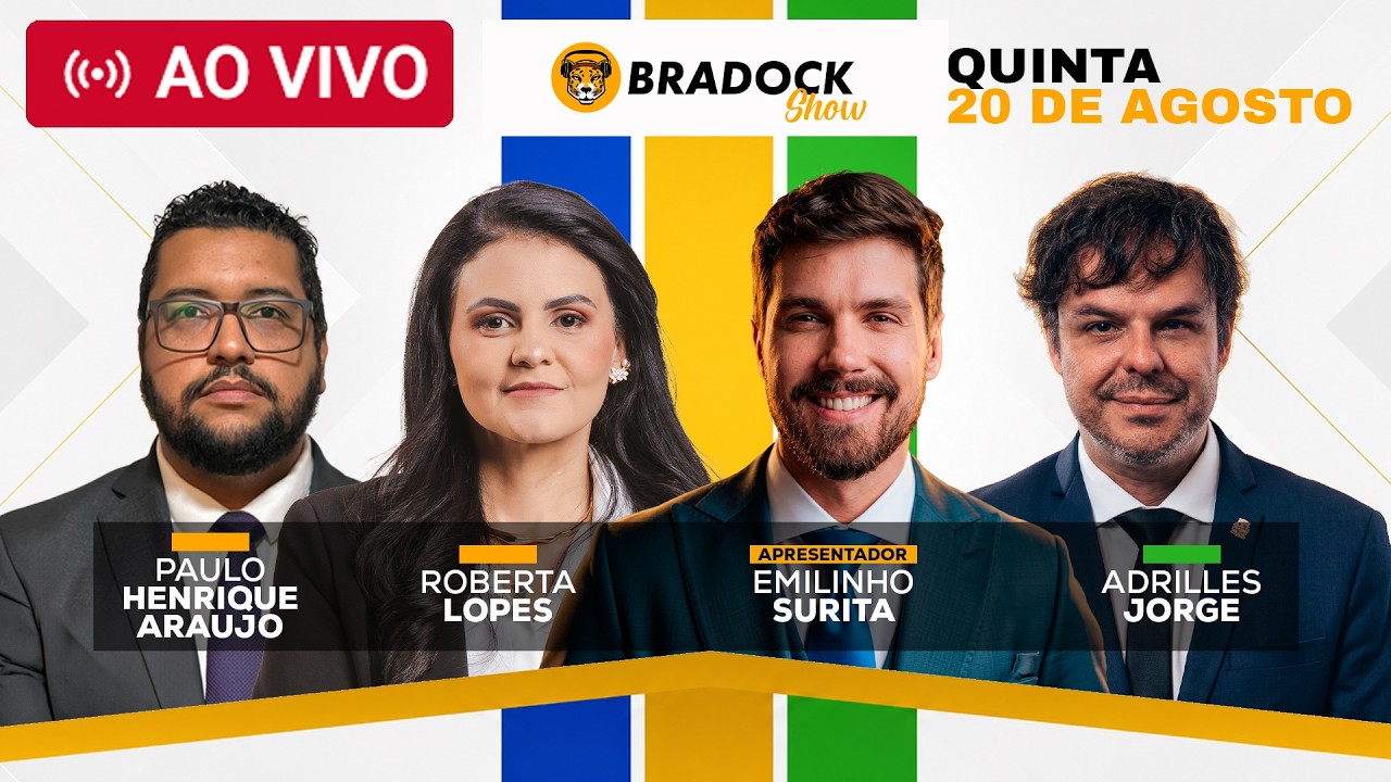 🔴 ROBERTA LOPES, EMILINHO SURITA, PAULO HENRIQUE ARAUJO E ADRILLES JORGE | Bradock Show - 19/08/2026