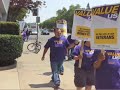 State workers protest in Stockton
