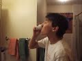 gargling with crest pro health mouthwash