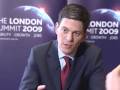 David Miliband interviewed by a leading South African journalist