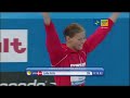 Lotte Friis wins the world championship in 800 m freestyle. It is the first Danish long course gold medal ever, and the commentator goes nuts.