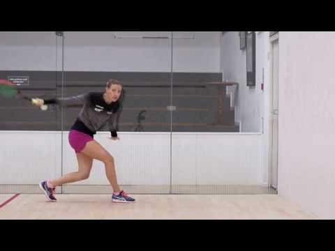 Squash coaching: Laura Massaro on attacking in the deep backhand!