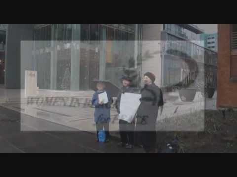 Woman in Black for Peace - Portland Oregon 12.30.11