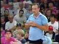 1991's Candlepin Bowling Championship show was much different compared to previous years. It was the first year that the stepladder format was introduced with 5 bowlers in the show, and prize money was also changed for 4th and 5th place finishers. Also, Gary Casey made a REMARKABLE score earlier during the daytime show (which was taped though) to qualify as 1st seed for the Championship show. This show sure was an exciting show, as it featured many great bowlers, great shots, and clutch performances. Here is part 5 of the 1991 Candlepin Bowling Championship Show.Enjoy and R.I.P. Don Gillis.