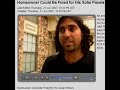 Homeowner Could be Fined for his Solar Panels Homeowner Could be Fined for his Solar Panels