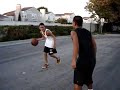 ballin on a small basketball rim