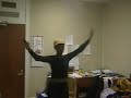 Me free styling in my dorm. Sorry you can't see my legs.