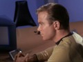 Kirk does research to figure out if Shakespearean actor Anton Karidian is a mass murderer (The Conscience of the King)