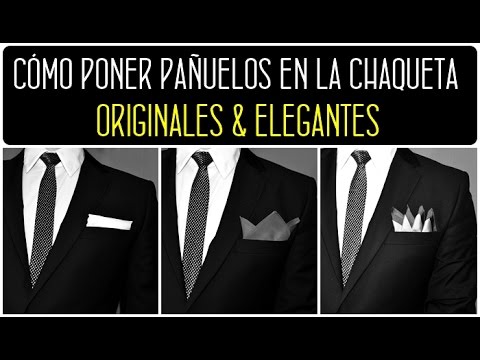 Cómo doblar un pañuelo. Pañuelo, traje, solapa, americana. Cómo ponerse un pañuelo de bolsillo.