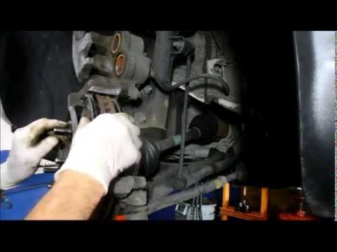 How to replace the front brakes on a Hyundai Santa Fee