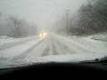 Driving in a snowstorm, Southern Vermont Driving in a snowstorm, Southern Vermont