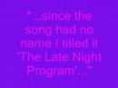The Late Night Program