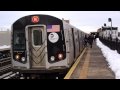 Ditmars Blvd & Coney Island Bound R160B Alstom & Siemens N & R68A Q Trains @ Broadway