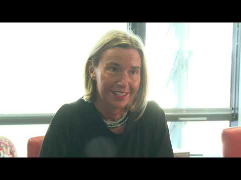 Igor Dodon a avut o întrevedere cu Federica Mogherini