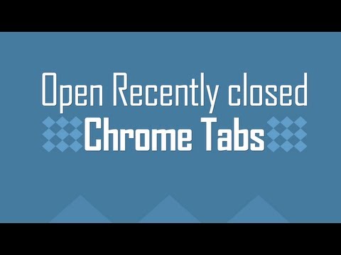 how to open last closed tab