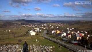 Czaszyn TimeLapse - widok na miejscowosc. Bieszczady timelapse - 24.11.2014.
