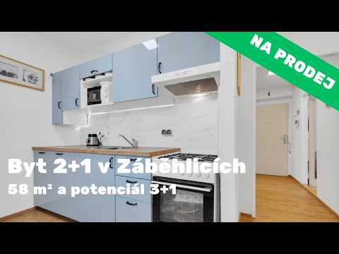 Video Prostorný byt 2+1, 58 m2, s možností úpravy na 3+1, Záběhlice
