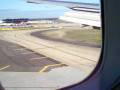 LANDING AT MELBOURNE AIRPORT ON QANTAS BOEING 747 - 400