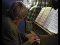 tallis (c1505-85) was organist of waltham abbey at the time of its dissolution in 1540, and is best known for his 40 part motet spem in alium. felix namque is one of a pair of 'offertories': unique both for their structure, virtuosity and duration. they might have been written prior to the reformation for liturgical use, tho their blatantly applause-seeking codas render this improbable! it was the custom in the late medieval period to substitute the chanting of an offertory hymn to the virgin, felix namque, with a keyboard elaboration of the plainchant or the cantus firmus. by using its entirety as equal-length notes in the treble tallis commits himself to a nine minute piece, which he builds throu many rhythmic developments into a near-lisztian climax while keeping everything subordinated to the cantus firmus. probably written for organ, felix namque works equally well on harpsichord. doubtless intended as a tour de force it set bench-marks that were not overtaken for a century, both in keyboard technique and what we would now call 'pure' composition, that is to say music that was intended neither for the practical purposes of dance or devotion. 
this recording was made on a flemish-style harpsichord by michael ellis-jones (1996) for practice purposes prior to a concert.