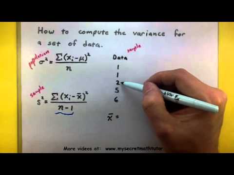 how to determine variance