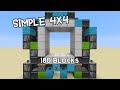 Download Small 4x4 Piston Door For Minecra1 16 Easy To Build Mp3 Song