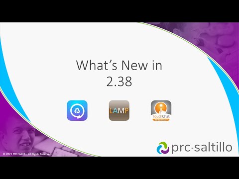 Thumbnail image for video titled 'TouchChat: What's New 2.38'