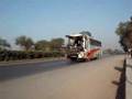 ake off after crashing his bus