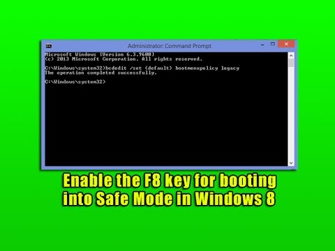 how to safe mode windows 8