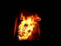 Blue Donnay Nylon Jacket burning #1