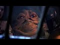 Per a request I recieved, here's a batch of clips not organized as a music video (or ect.) of Jabba and his scantily-clad metal bikini-wearing slave girl, Princess Leia.
