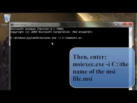 Installation Cannot Be Run By Directly Launching The Msi Package