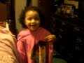 Cayla singing the \"Dora the Explorer\" theme song