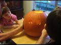 carving pumpkin