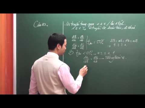 Bài giảng chữa đề số 01 (Phần 01)